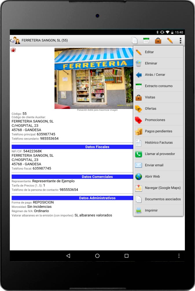 app gestion comercial iges