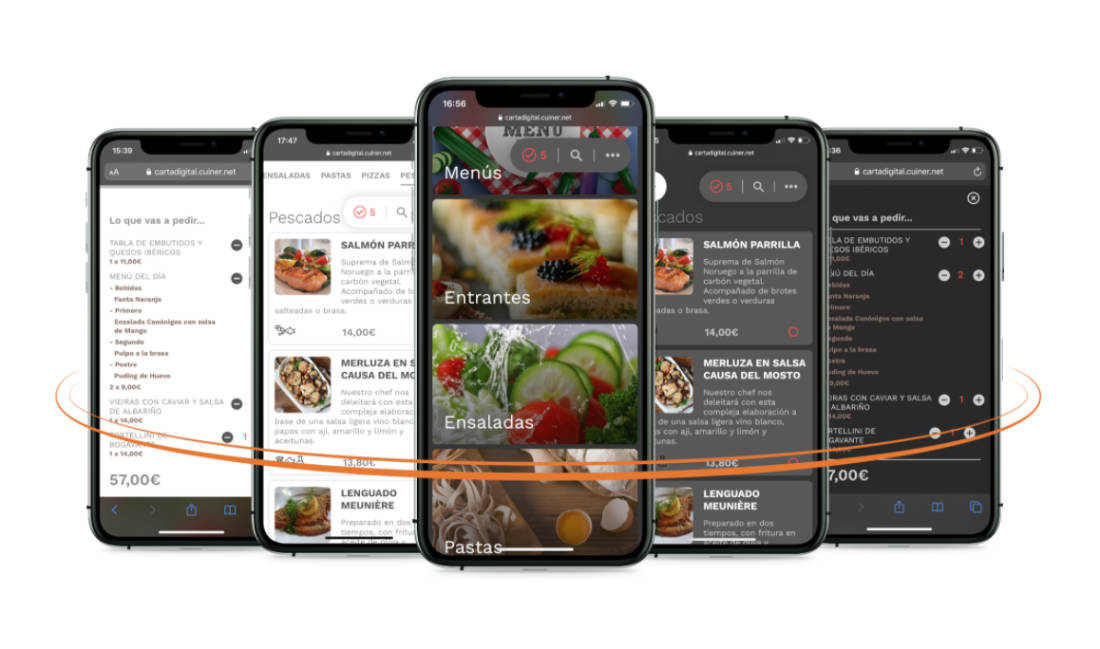 carta digital restaurante móvil qr