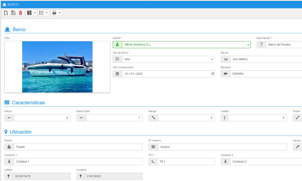 software gestion barcos